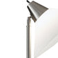 72" Silver With White Plastic Shade