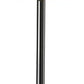 Black Nickel Finish Metal Tall White Shade Table Lamp