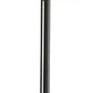 Black Nickel Finish Metal Tall White Shade Table Lamp