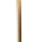 59" Natural Solid Wood Floor Lamp With White Linen Drum Shade