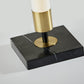 30" Black Marble Metal Standard Table Lamp