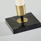 30" Black Marble Metal Standard Table Lamp