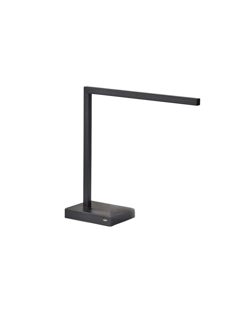 Slender Bar Black Metal Led Charging Desk Light