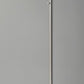 74" Silver Metal Arched Floor Lamp With Gray Linen Drum Shade