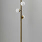 Brass Metal LED With White Glass Shade