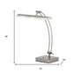 19" Silver Metal Bankers Lamp