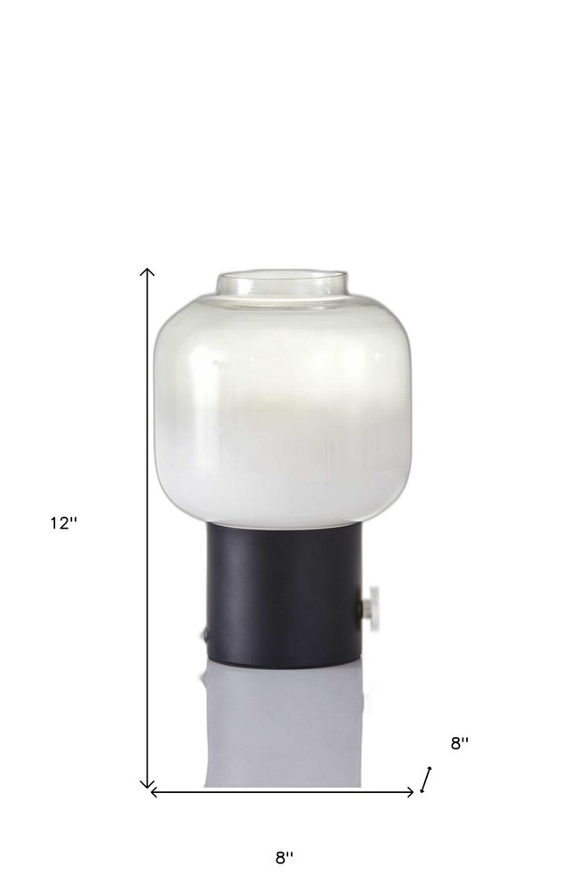 Mod Pod Black Glass Table Lamp