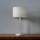 White On White Metal Table Lamp