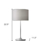White On White Metal Table Lamp