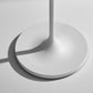 60" White Floor Lamp With White Fabric Drum Shade