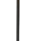 60" White Floor Lamp With White Fabric Drum Shade