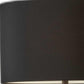 60" Brown And White Tripod Floor Lamp With White Linen Drum Shade