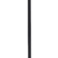 71" Two Light Torchiere Floor Lamp With White Acrylic Bowl Shades