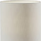 Natural Wood Circular Block Table Lamp