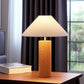 Canopy Walnut Wood Block Table Lamp