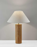 Canopy Walnut Wood Block Table Lamp