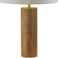 Canopy Walnut Wood Block Table Lamp
