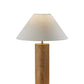 Canopy Walnut Wood Block Table Lamp