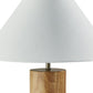 Canopy Walnut Wood Block Table Lamp