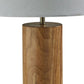 Canopy Walnut Wood Block Table Lamp