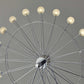22" Off White Metal Multi Light Bedside LED Table Lamp With Off White Globe Shade