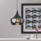 Gnome Smoked Glass Black Metal Pendant Lamp
