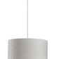 White Fabric Sleek Drum Pendant Lamp