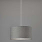 Burlap Fabric Light Brown Electric Drum Pendant Lamp