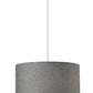 Burlap Fabric Light Brown Electric Drum Pendant Lamp