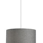 Burlap Fabric Light Brown Electric Drum Pendant Lamp