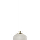 Striped Glass Glow Metal Pendant