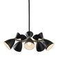 Cinco Diabolo Adjustable Black Metal Pendant