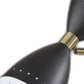 32" Black And Gold Metal Desk Lamp With Cinched Cone Shade