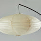 80" Beige And Black Arc Floor Lamp With Beige Paper Globe Shade