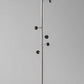 68" Brushed Steel Brushed Steel Coat Rack