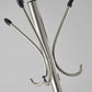 13" X 68" Brushed Steel Brushed Steel Stand  Coat Rack