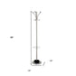 13" X 68" Brushed Steel Brushed Steel Stand  Coat Rack
