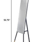 57" Black Metal Freestanding Framed