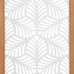 25" X 10" White and Natural Leaf Floral Wood and Metal Wall Decor
