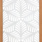 25" X 10" White and Natural Leaf Floral Wood and Metal Wall Decor