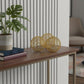 Set of Three Gold Wire 3" Decorative Orbs