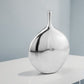 16" Silver Tulip Aluminum Table Vase