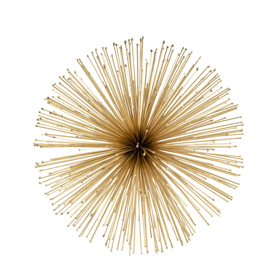 10" Antique Gold Finish Large Urchin Sphere