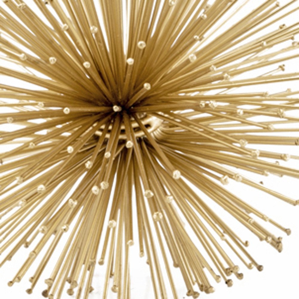 10" Antique Gold Finish Large Urchin Sphere