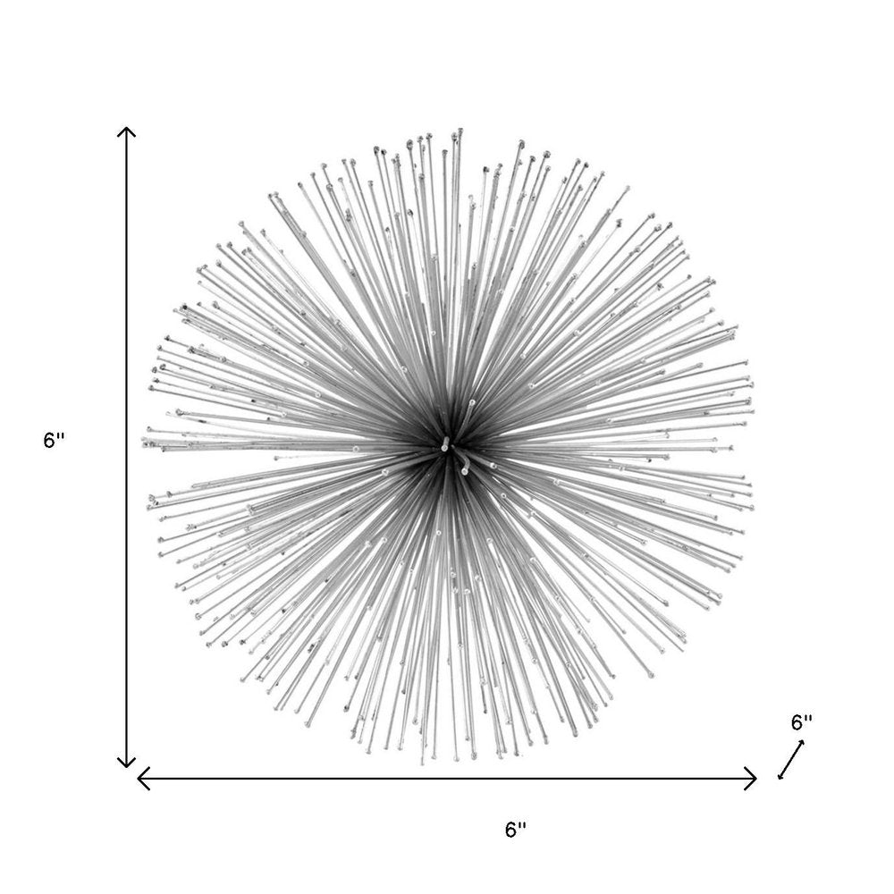 10" Antique Gold Finish Large Urchin Sphere