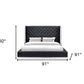 White Tufted Faux Leather Upholstered King Bed Frame
