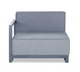 37" Gray Linen Arm Chair