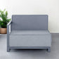 37" Gray Linen Arm Chair
