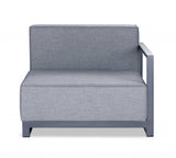37" Gray Linen Arm Chair