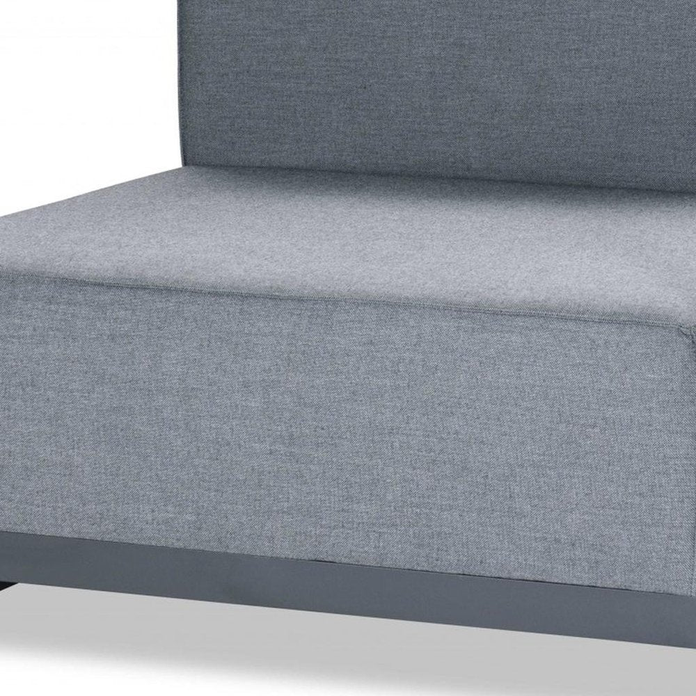 37" Gray Linen Arm Chair